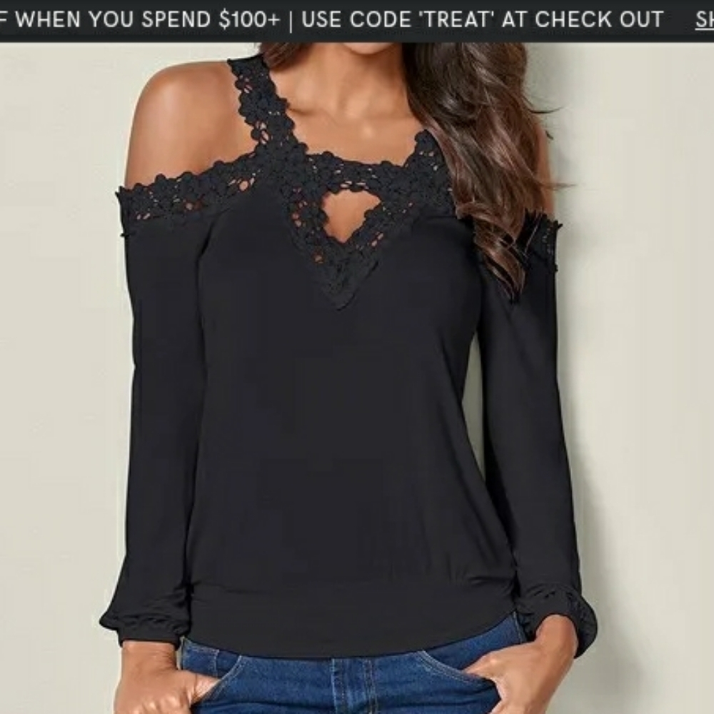 Cold shoulder top